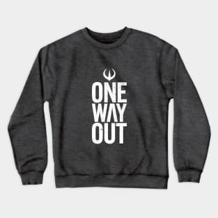 One Way Out Andor White Crewneck Sweatshirt